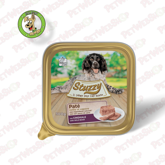Mister Stuzzy Dog Divlja Svinja - vlažna hrana za odrasle pse - 300g Paštete Stuzzy petwebshop.com
