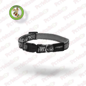 Rogz JellyBean Silver Gecko - klasična ogrlica za pse - 5 veličina Ogrlice, poludavilice i davilice Rogz petwebshop.com