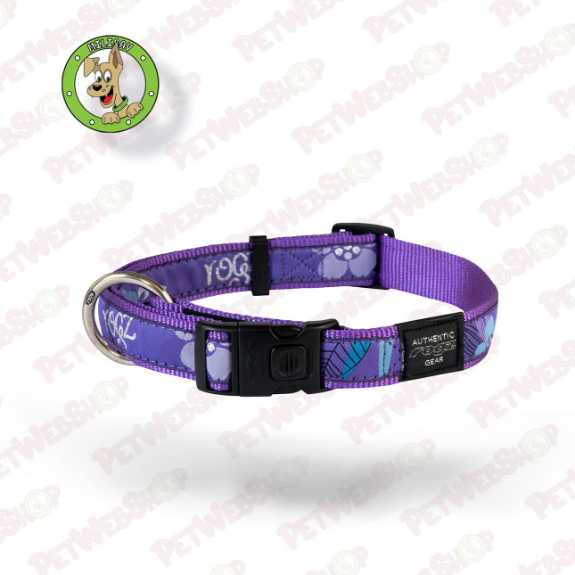 Rogz Armed Response Purple Forest - klasična ogrlica za pse - 3 veličine Ogrlice, poludavilice i davilice Rogz petwebshop.com