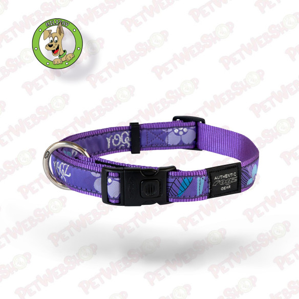 Rogz Armed Response Purple Forest - klasična ogrlica za pse - 3 veličine Ogrlice, poludavilice i davilice Rogz petwebshop.com