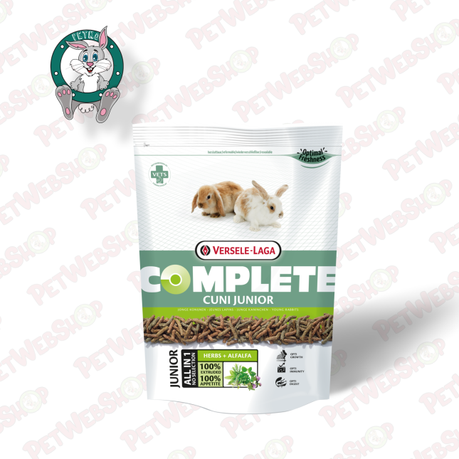 Versele Laga Cuni Complete Junior - hrana za patuljaste zečeve od 6 do 8 meseci starosti - 500g i 1,75kg Zec-patuljasti zec Vers