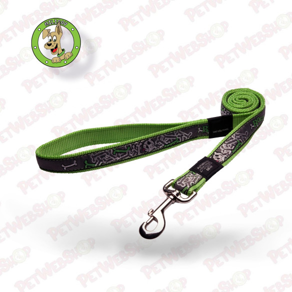 Rogz Armed Response Lime Bone - produženi povodac za pse - 2 veličine Povodci Rogz petwebshop.com