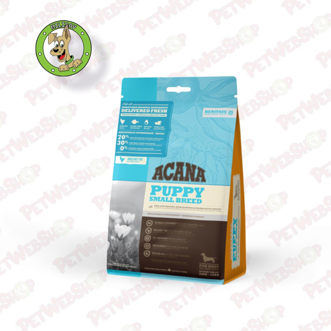 Acana Heritage Puppy Small Breed - hrana za štence malih rasa - 2kg i 6kg Granule za pse Acana petwebshop.com