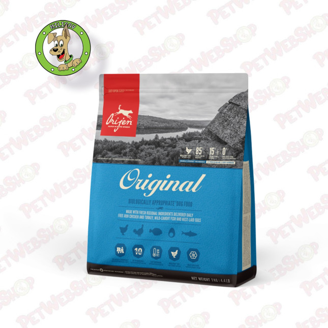 Orijen Original - hrana za pse svih rasa i životnih dobi - 2kg i 9,7kg Granule za pse Orijen petwebshop.com