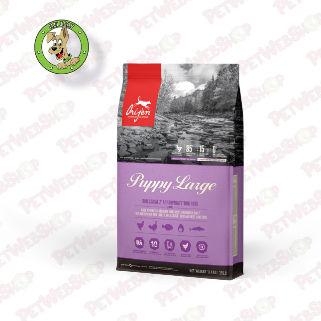 Orijen Puppy Large Breed - hrana za štence velikih rasa pasa - 9,7kg Granule za pse Orijen petwebshop.com