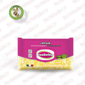 Inodorina Refresh Citronella - vlažne maramice za pse - 40kom Vlažne maramice za pse Inodorina petwebshop.com