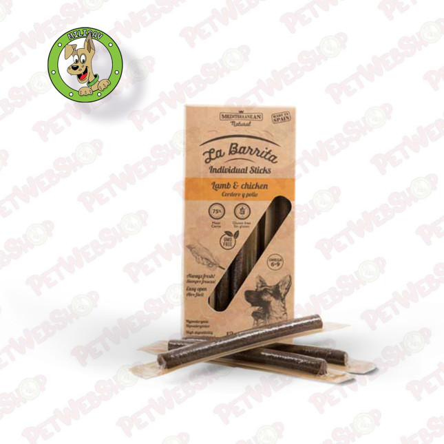 Mediterranean Natural La Barrita Štapići Jagnjetina i Piletina - poslastice za pse - 12 kom / 150g Super Premium Mediterranean p