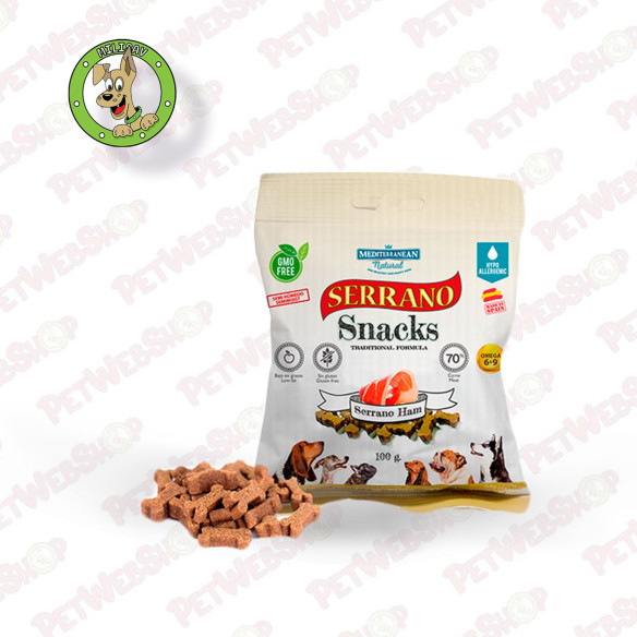 Mediterranean Natural Serrano Šunka - poslastice za pse - 100g Super Premium Mediterranean petwebshop.com