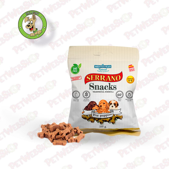 Mediterranean Natural Serrano Štenci - poslastice za štence i juniore - 100g Super Premium Mediterranean petwebshop.com