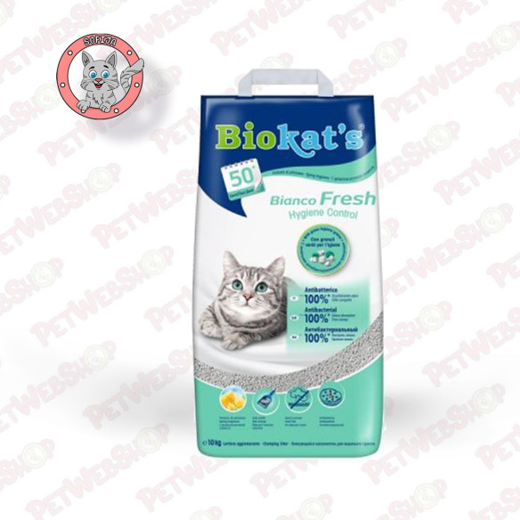 Biokat's Bianco Fresh - grudvajući posip za mačke - 5kg Grudvajući Biokat’s petwebshop.com