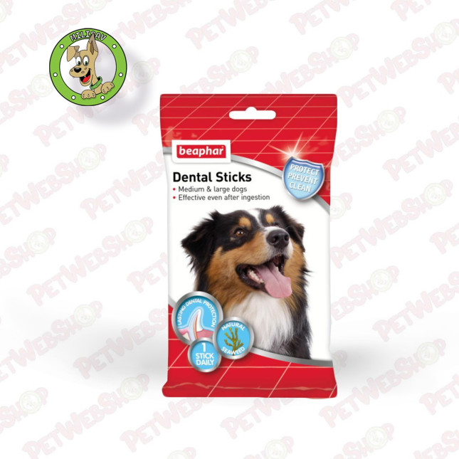 Beaphar Dental sticks M i L - poslastice za pse za oralnu higijenu - 182g/7kom Premium Beaphar petwebshop.com