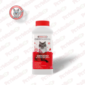 Oropharma Deodo Strawberry - osveživač posipa za mačke - 750g Kozmetika i higijena Oropharma petwebshop.com