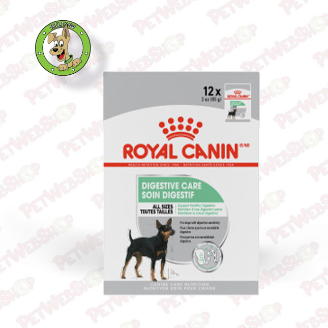 Royal Canin Digestive Care Dog - vlažna hrana za odrasle pse koji su skloni problemima sa varenjem - 12x85gr Sosići - Kesice Roy