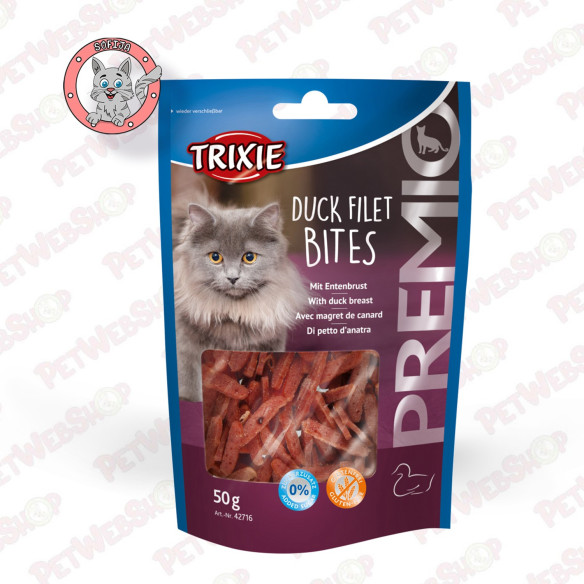 Trixie Premio Duck Filet Bites - poslastica za mačke - 50g Super Premium Trixie petwebshop.com