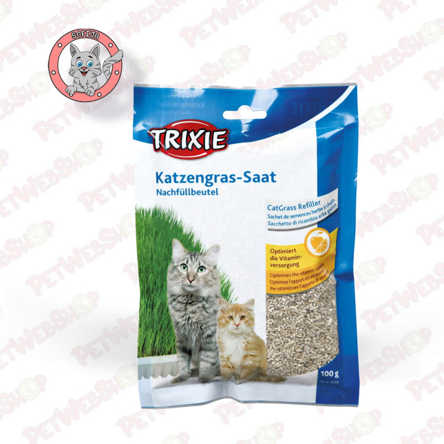 Trixie mačija trava za mačke i mačiće - 100g Super Premium Trixie petwebshop.com
