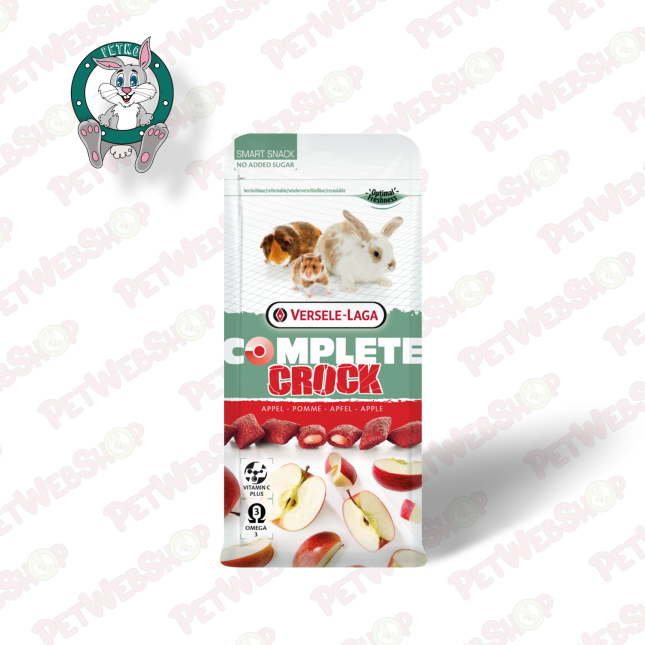 Versele Laga Crock Apple Complete - poslastice za zečeve i ostale male životinje sa ukusom jabuke - 50g Poslastice za činčilu/de