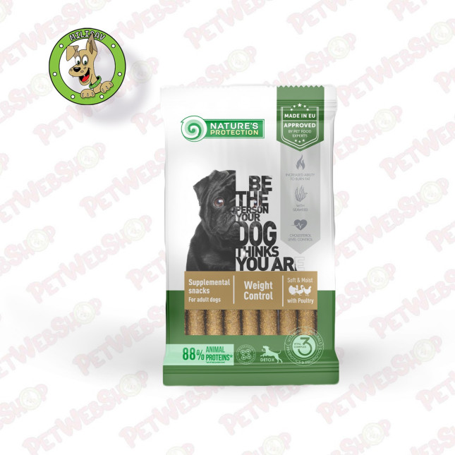 Nature's Protection Super Premium - Weight Control With Poultry - poslastica za pse - 110g Hrana bez žitarica ( Grain free ) Nat