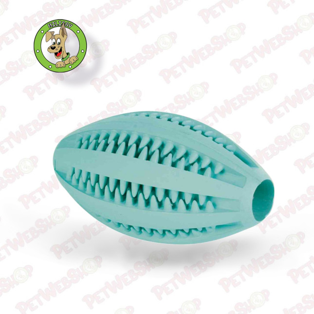 Trixie Denta Fun ragbi lopta - igračka za pse - 11cm Igračke Trixie petwebshop.com