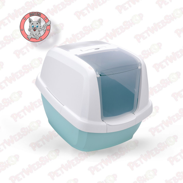 Imac "Maddy" zatvoreni toalet za mačke - plavi i sivi WC posude i lopatice Imac petwebshop.com
