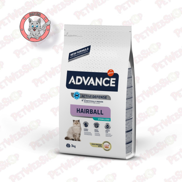 Advance Cat Hairball - hrana za mačke za izbacivanje kuglica dlake - ćuretina i pirinač - 1,5kg Granule Advance petwebshop.com