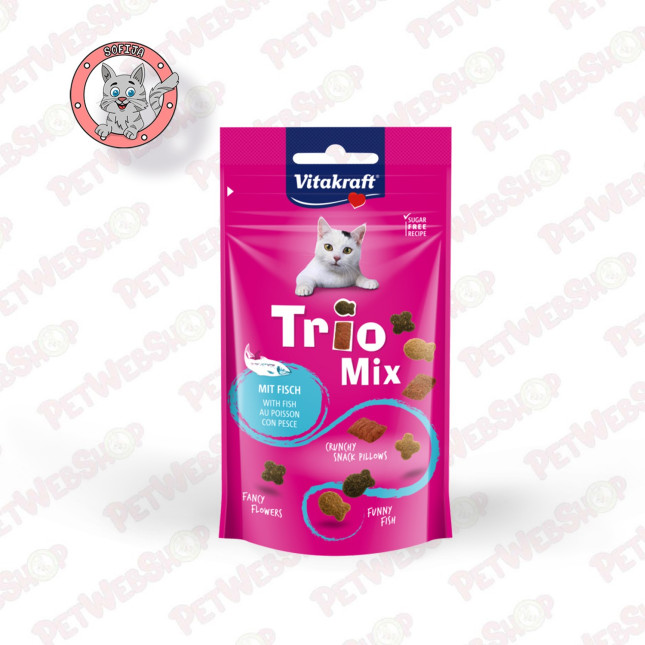 Vitakraft Trio Mix - Riba - poslastice za mačke - 60g Premium Vitakraft petwebshop.com