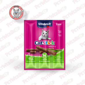 Vitakraft CatStick Healthy - Piletina + Mačija Trava - poslastice za mačke - 18g Premium Vitakraft petwebshop.com
