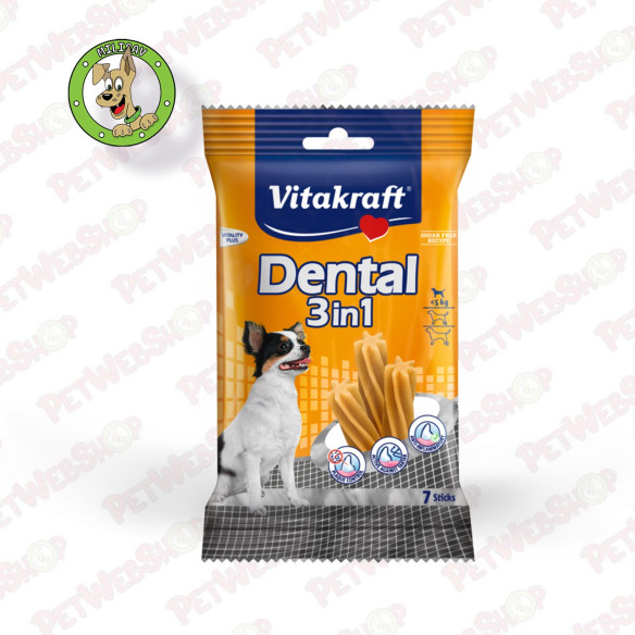 Vitakraft Dental Fresh 3u1 - poslastice za pse (do 5 kg) - 70g Premium Vitakraft petwebshop.com