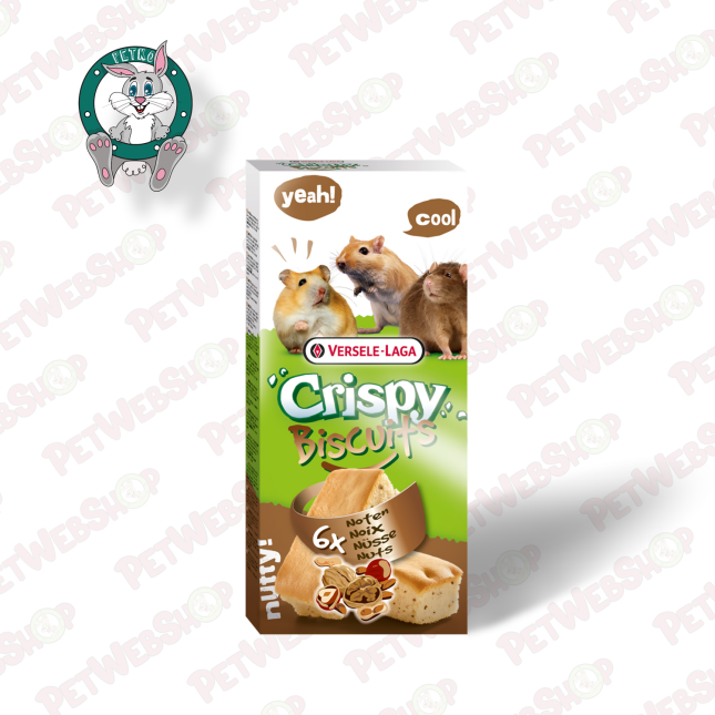 Versele Laga 6 Biscuits - Nuts & Eggs - poslastice za sve male životinje - jaja i orašasto voće - 70g Poslastice za veverice Ver