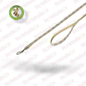 Nobby Karo - povodac za pse - bež i roze - 120cm/10mm Povodci Nobby petwebshop.com