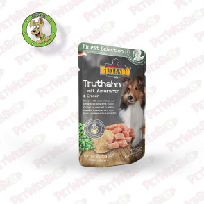 Belcando Finest Selection sa ćuretinom, amarantom i graškom - vlažna hrana za pse - 125g Sosići - Kesice Belcando petwebshop.com