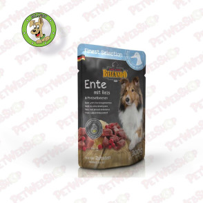 Belcando Finest Selection sa pačetinom, brusnicom i pirinčem - vlažna hrana za pse - 300g Sosići - Kesice Belcando petwebshop.co