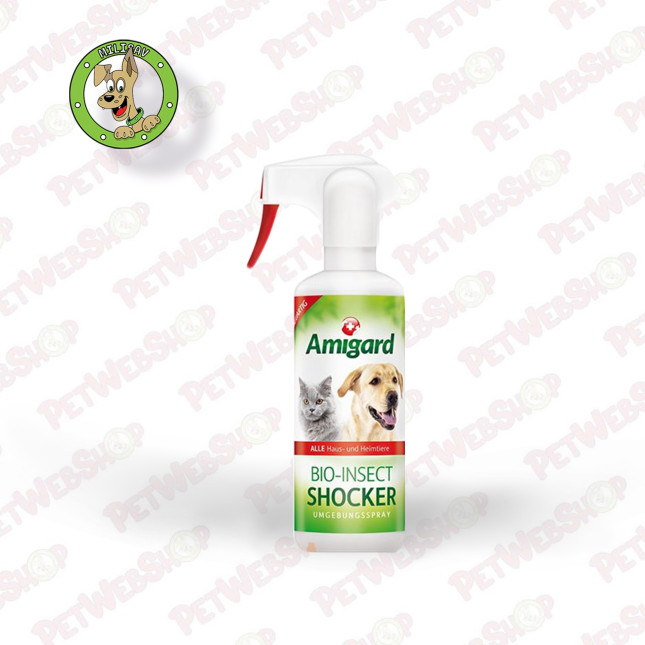 Amigard Bio-Insect Shocker - sprej za pse - protiv buva i krpelja - 500ml Sprejevi Amigard petwebshop.com