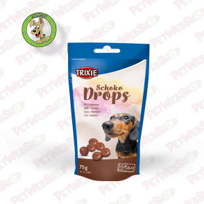 Trixie Choco Drops - poslastice za pse sa ukusom crne čokolade - 75g, 200g i 350g Super Premium Trixie petwebshop.com