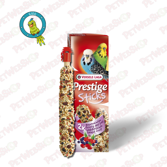 Versele Laga 2 Sticks Budgies - Forest Fruit - Poslastica za tigrice sa borovnicama, šipkom i brusnicom - 60g Hrana i poslastice