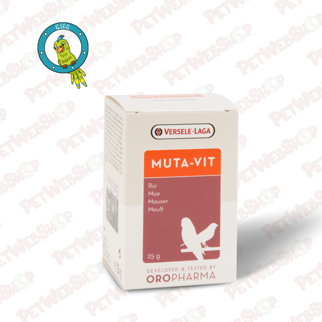 Oropharma Muta-Vit - multi-vitaminski dodatak ishrani ptica sa metioninom koji potpomaže mitarenje - 25g i 200g Dodaci ishrani z