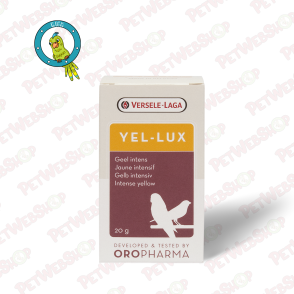 Oropharma Yel-Lux - dodatak ishrani za ptice na bazi luteina - 20g Dodaci ishrani za kanarice Oropharma petwebshop.com