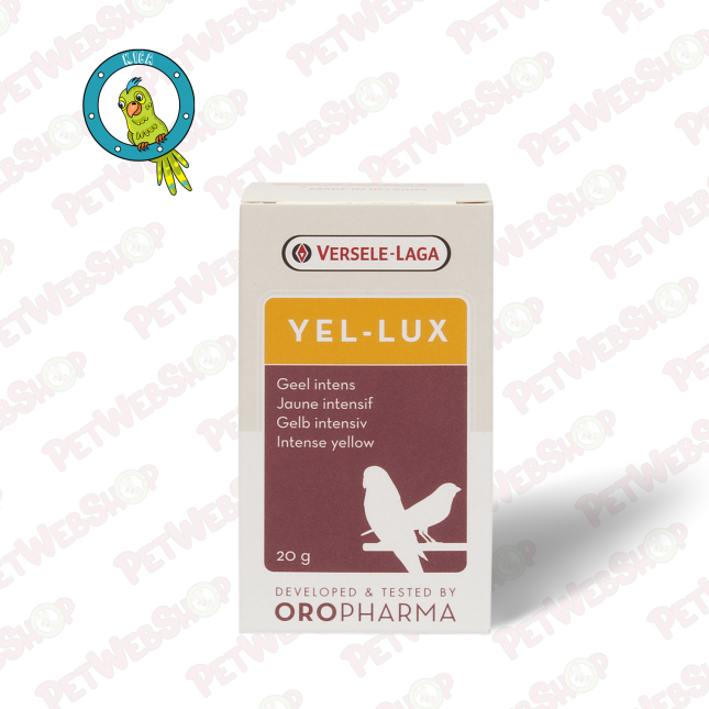 Oropharma Yel-Lux - dodatak ishrani za ptice na bazi luteina - 20g Dodaci ishrani za kanarice Oropharma petwebshop.com